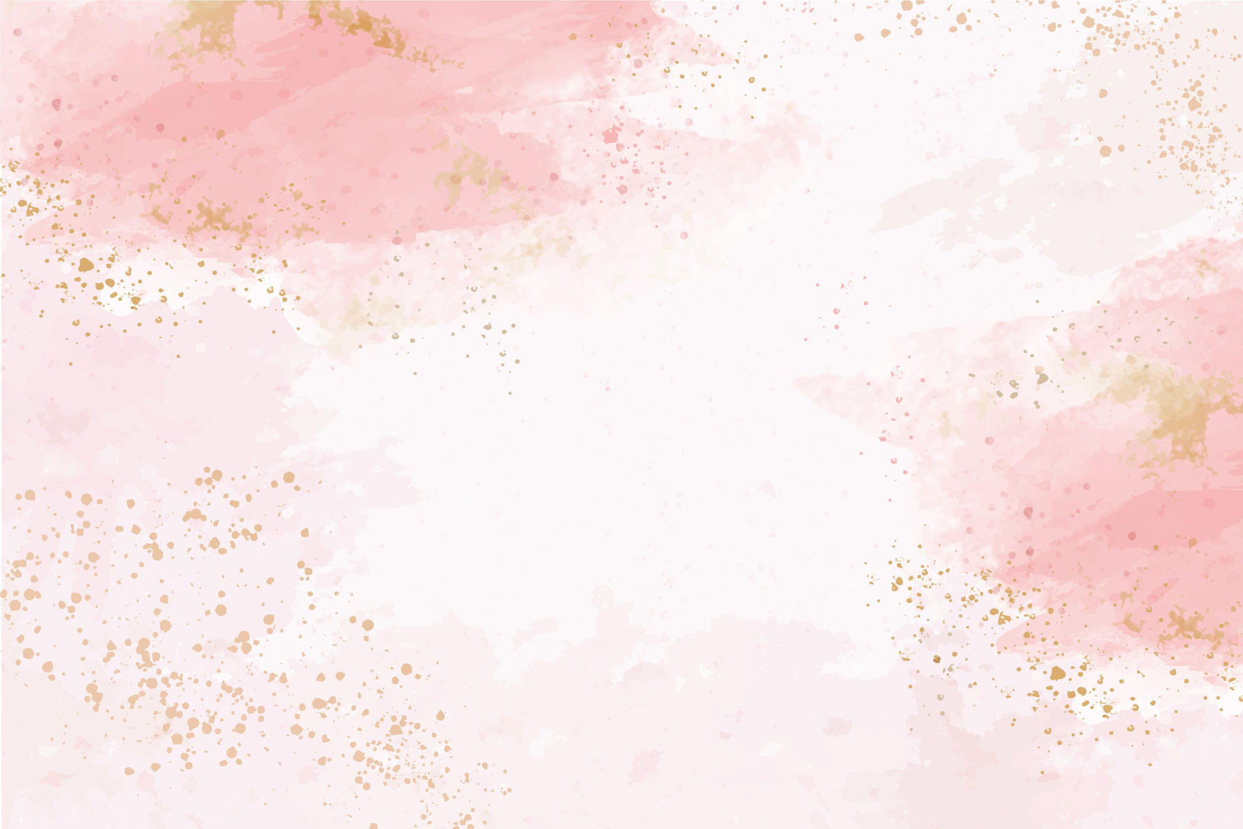 pink and gold water color